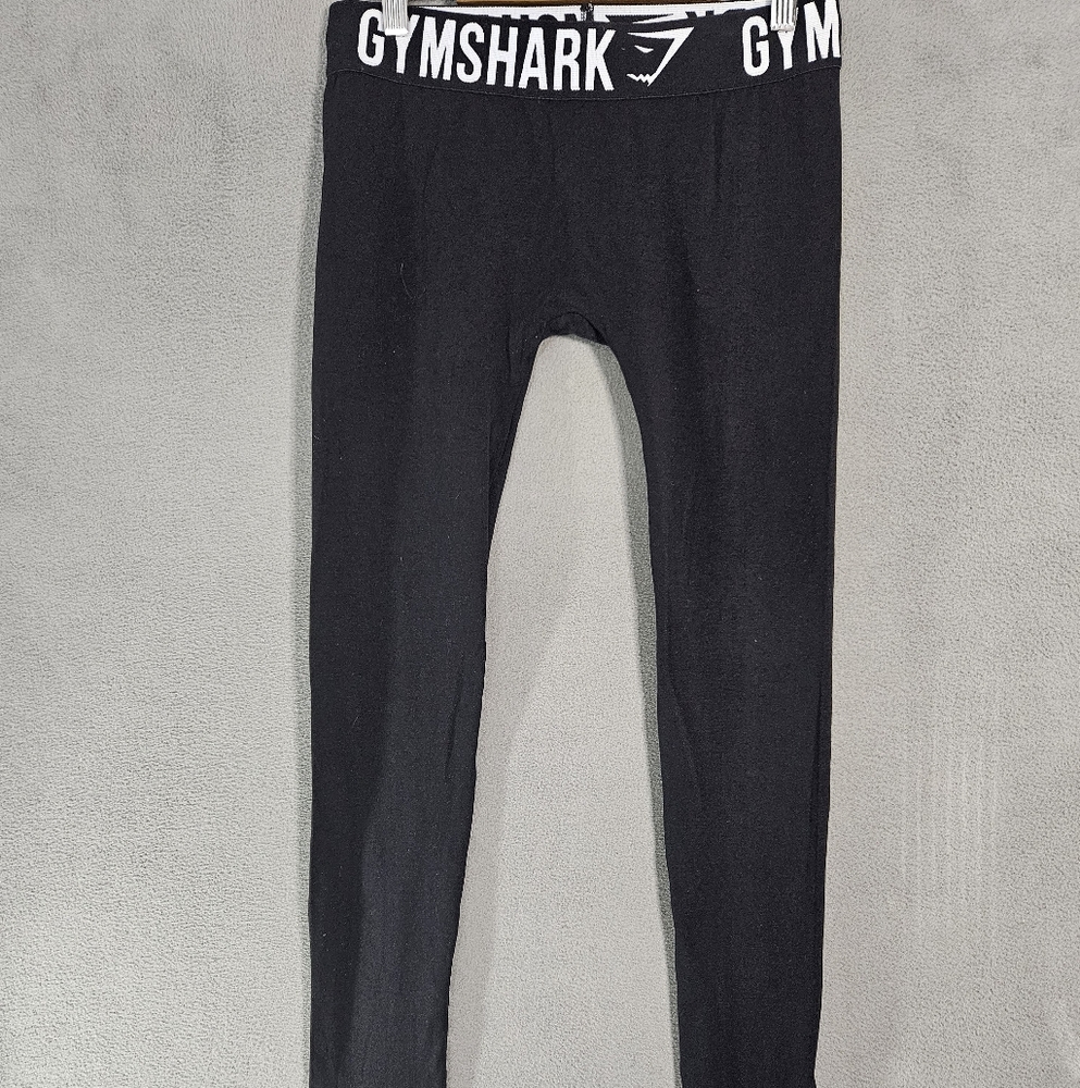 Gymshark Womens Yoga Leggings Pants Black Pullup Size Small